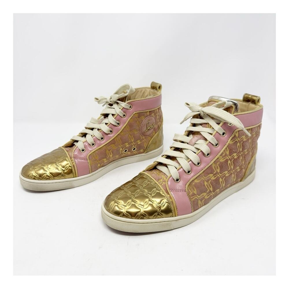 Christian Louboutin Bip Bip High Top Sneakers Shoes Womens Size EU 41.5